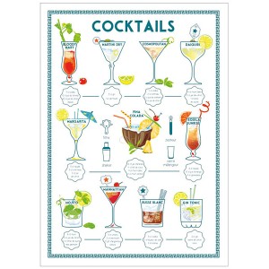Strofinaccio Cocktails Assortis 50 X 70