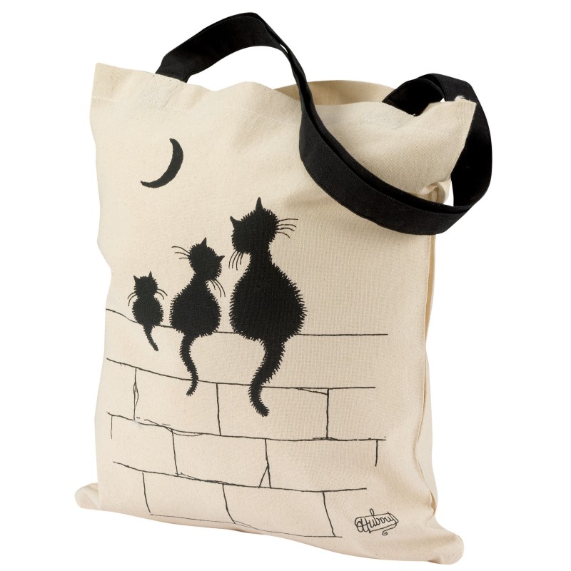 Borsa Dubout 3 chats Écru 40 X 35