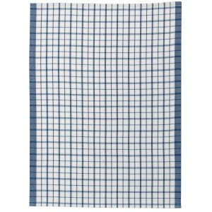 Strofinaccio riciclato Evan Blanc/Bleu 50 X 70
