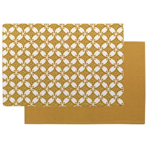 Set da tavola rivestito riciclato Fatou Corail 33 X 48
