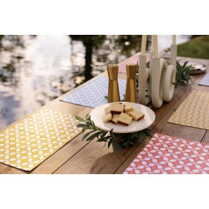 Set da tavola rivestito riciclato Fatou Corail 33 X 48