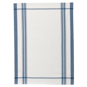 Strofinaccio riciclato Gabin Blanc/Bleu 50 X 70