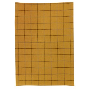 Strofinaccio misto a quadri Kilia Écru 50 X 70