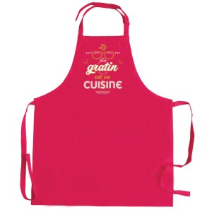 Grembiule da cucina riciclato con tasca Peps Le gratin Rose 90