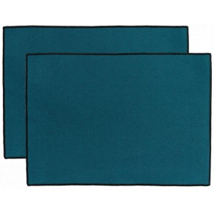 Set di 2 tovagliette riciclate Laora Naturel 33 X 45