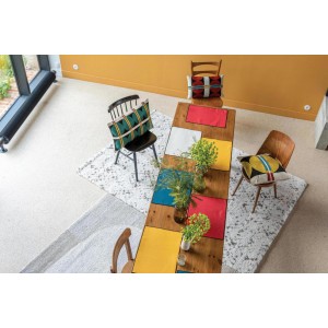 Set di 2 tovagliette riciclate Laora Naturel 33 X 45