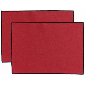 Set di 2 tovagliette riciclate Laora Naturel 33 X 45