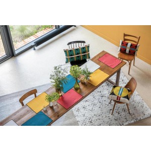 Set di 2 tovagliette riciclate Laora Naturel 33 X 45