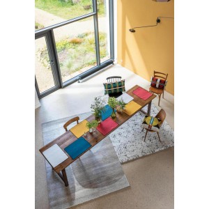 Set di 2 tovagliette riciclate Laora Naturel 33 X 45