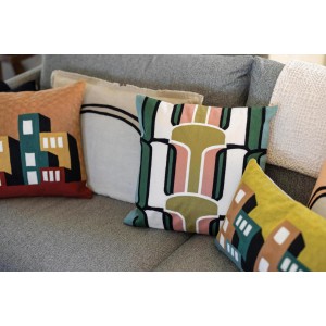 Cuscino bicolore Laly Bicolore Opaline 40 X 65