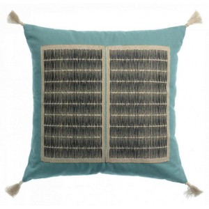 Cuscino ricamato Yael Prusse 45 X 45