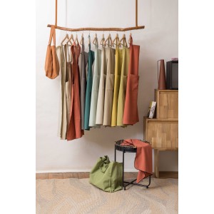 Grembiule da cucina riciclato Ada Caramel 72 X 85