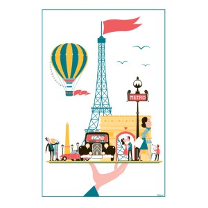 Strofinaccio Paris Plateau Blanc 48 X 72
