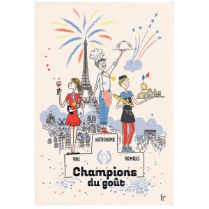Strofinaccio Les champions du goût Écru 48 X 72