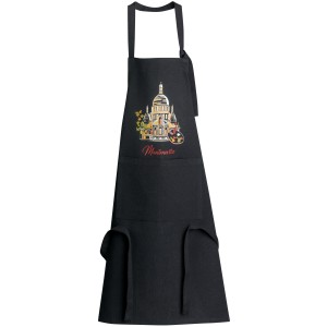 Grembiule da cucina riciclato con tasca Montmartre Noir 85 X 72