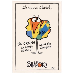 Strofinaccio Shadok Craintif Écru 48 X 72