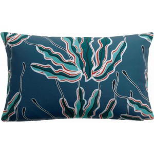 Cuscino tinta unita outdoor Alga Indigo 40 X 65