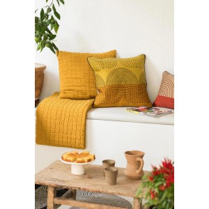 Cuscino ricamato Etna Sienne 30 X 50