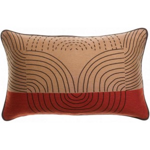 Cuscino ricamato Etna Sienne 30 X 50