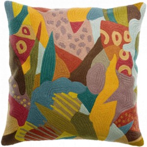 Cuscino ricamato Izel Minéral 40 X 65
