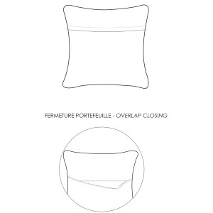Cuscino bicolore Laly Bicolore Opaline 40 X 65