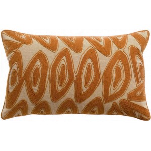 Cuscino ricamato Leya Cuivre 30 X 50