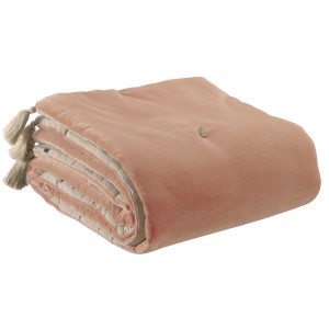 Piumino con pompon Elise Rouille 80 X 180