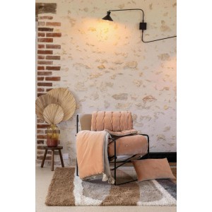 Piumino con pompon Elise Rouille 80 X 180