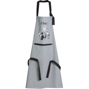 Grembiule da cucina Dubout chat horloge Gris 72 X 85