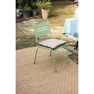 Cuscino per sedia riciclato Grace Vert jardin 40 X 40 X 3