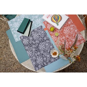 Set da tavola rivestito riciclato Kira Rooibos 33 X 48