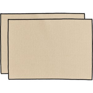 Set di 2 tovagliette riciclate Laora Naturel 33 X 45