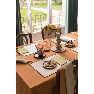 Set di 2 tovagliette riciclate Laora Naturel 33 X 45