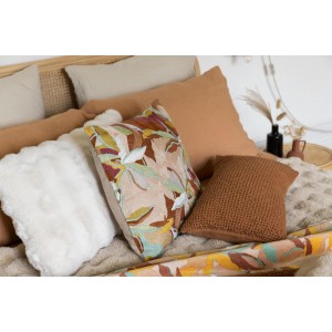 Cuscino ricamato Alina Pétrole 40 X 65