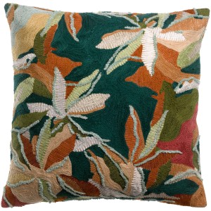 Cuscino ricamato Alina Pétrole 40 X 65