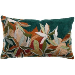 Cuscino ricamato Alina Pétrole 40 X 65