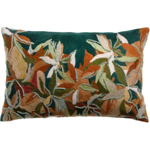 Cuscino ricamato Alina Pétrole 40 X 65
