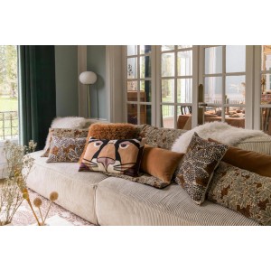 Cuscino ricamato Ariane Rouille 45 X 45