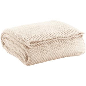Plaid in maglia riciclata Danilo Naturel 130 X 160