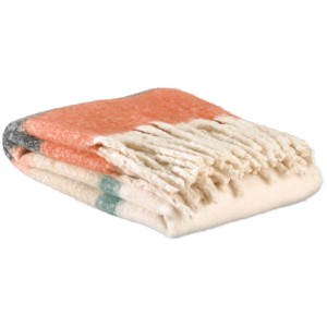 Plaid a righe riciclato Isabel Rouille 130 X 160
