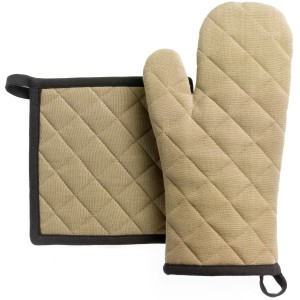 Set guanto da cucina/presina riciclato Grace Paon 15 X 32