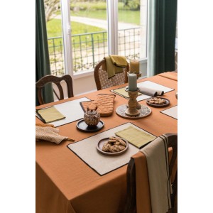 Tovaglia riciclata Grace Caramel 140 X 250