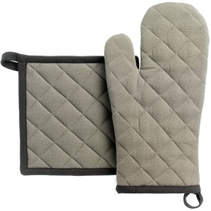 Set guanto da cucina/presina riciclato Grace Paon 15 X 32