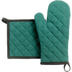 Set guanto da cucina/presina riciclato Grace Paon 15 X 32