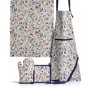 Set guanto da cucina/presina riciclato Greta Multico 18 X 28