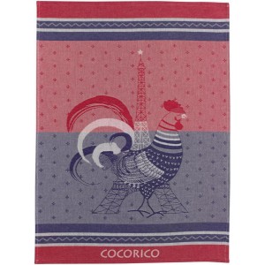 Strofinaccio jacquard Cocorico Multicolore 50 X 70