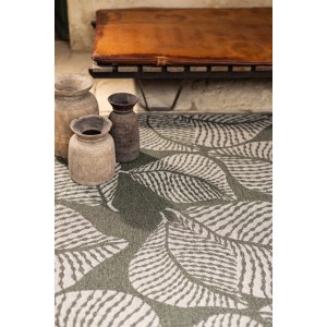 Tappeto riciclato outdoor Flora Eucalyptus 200 X 290 X 1