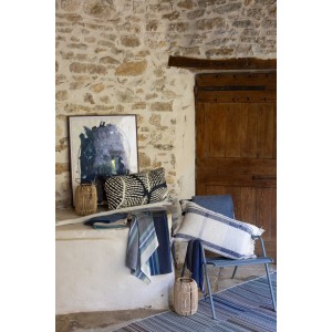 Cuscino ricamato Flora Papaye 40 X 65