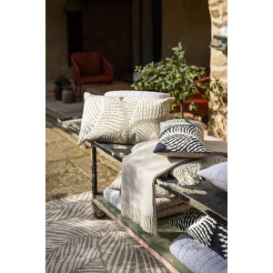 Cuscino ricamato Flora Papaye 40 X 65