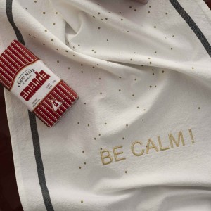 Strofinaccio Be calm Blanc 80 X 50